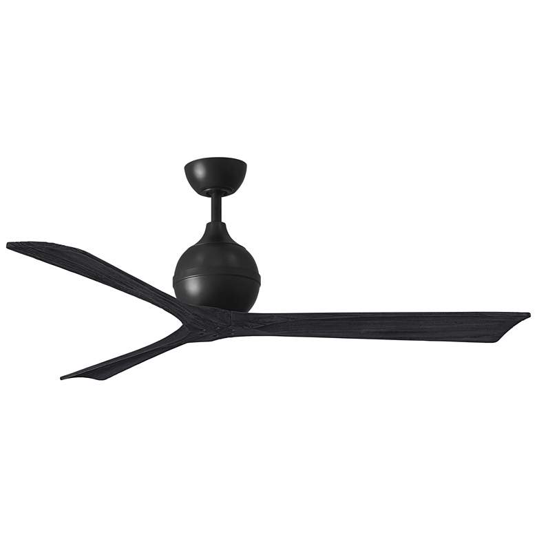 Image 1 60" Matthews Irene 3 Matte Black Remote Ceiling Fan