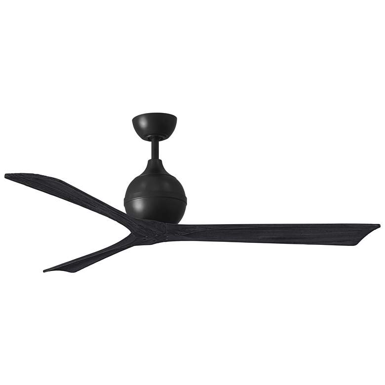 Image 1 60 inch Matthews Irene 3 Matte Black Remote Ceiling Fan