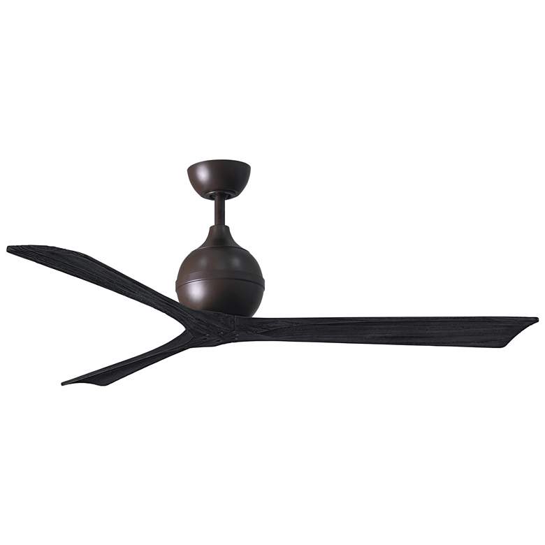 Image 1 60 inch Matthews Irene 3 Textured Bronze and Black Remote Ceiling Fan