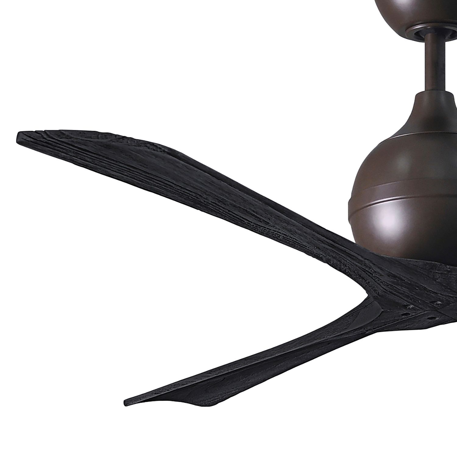 Image 3 60" Matthews Irene 3 Textured Bronze and Black Remote Ceiling Fan more views