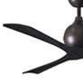 3_60" Matthews Irene 3 Textured Bronze and Black Remote Ceiling Fan more views