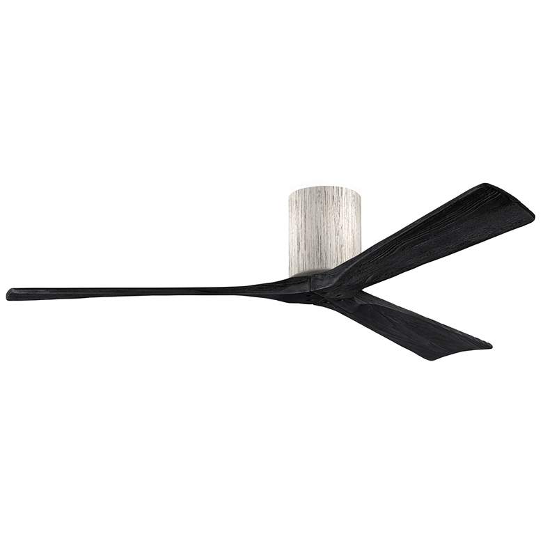 Image 1 60" Matthews Irene 3H Barnwood Black Hugger Ceiling Fan with Remote