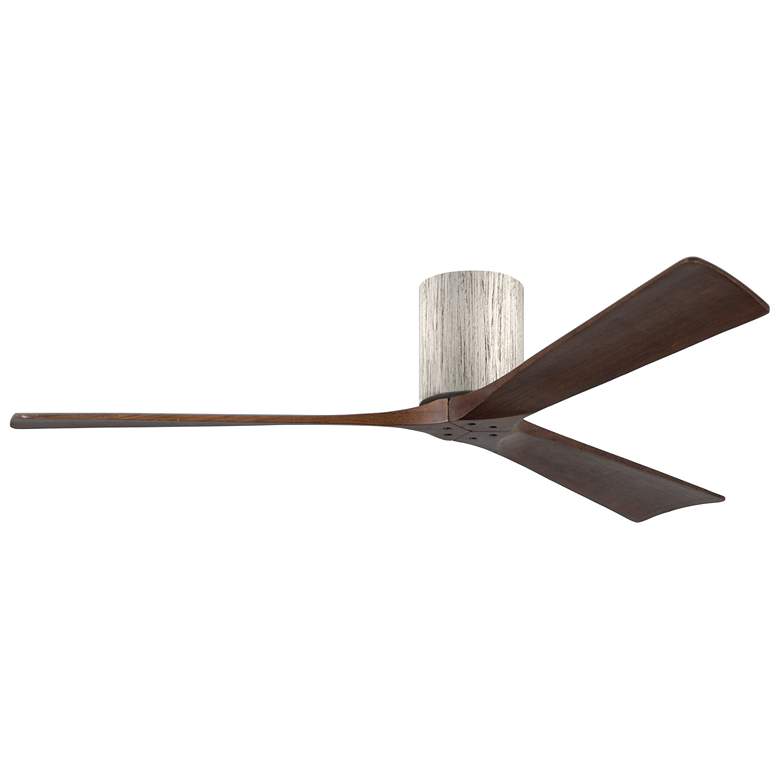 Image 1 60 inch Matthews Irene 3H Barnwood Walnut Hugger Ceiling Fan with Remote