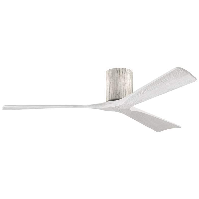 Image 1 60 inch Matthews Irene 3H Barnwood White Hugger Ceiling Fan with Remote