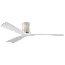 60" Matthews Irene 3H Barnwood White Hugger Ceiling Fan with Remote