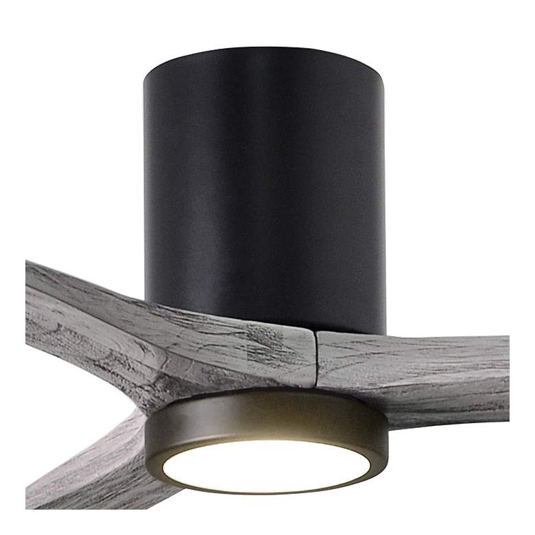 Image 2 60 inch Matthews Irene 3H Black and Barnwood Remote Hugger LED Ceiling Fan more views