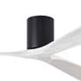 2_60" Matthews Irene 3H Black and White Hugger Ceiling Fan with Remote more views