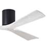 3_60" Matthews Irene 3H Black and White Hugger Ceiling Fan with Remote more views