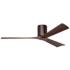 60" Matthews Irene 3H Bronze Walnut Hugger Ceiling Fan with Remote