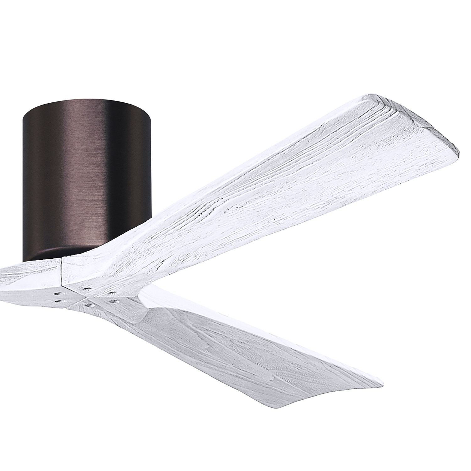 Image 3 60" Matthews Irene 3H Bronze White Hugger Ceiling Fan with Remote more views