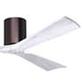 3_60" Matthews Irene 3H Bronze White Hugger Ceiling Fan with Remote more views