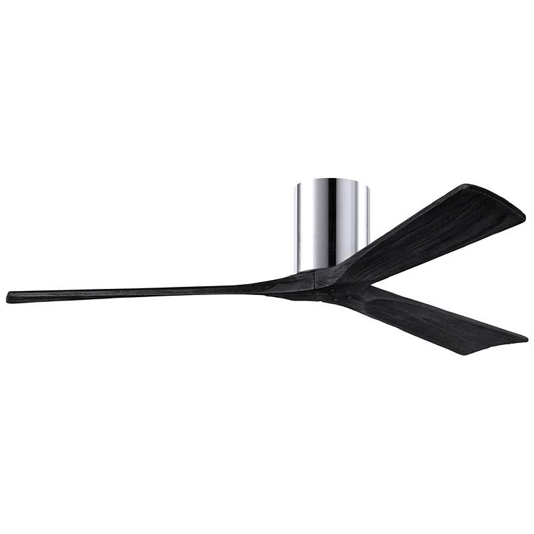 Image 1 60 inch Matthews Irene 3H Chrome Matte Black Hugger Fan with Remote