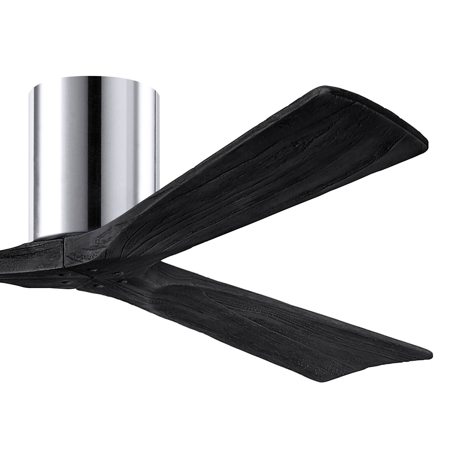 Image 3 60" Matthews Irene 3H Chrome Matte Black Hugger Fan with Remote more views