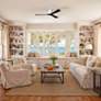 7_60" Matthews Irene 3H Gloss White and Black Remote Hugger Ceiling Fan more views
