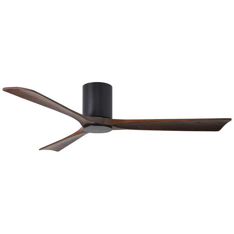 Image 3 60" Matthews Irene-3H LED Black Walnut Hugger Ceiling Fan with Remote more views