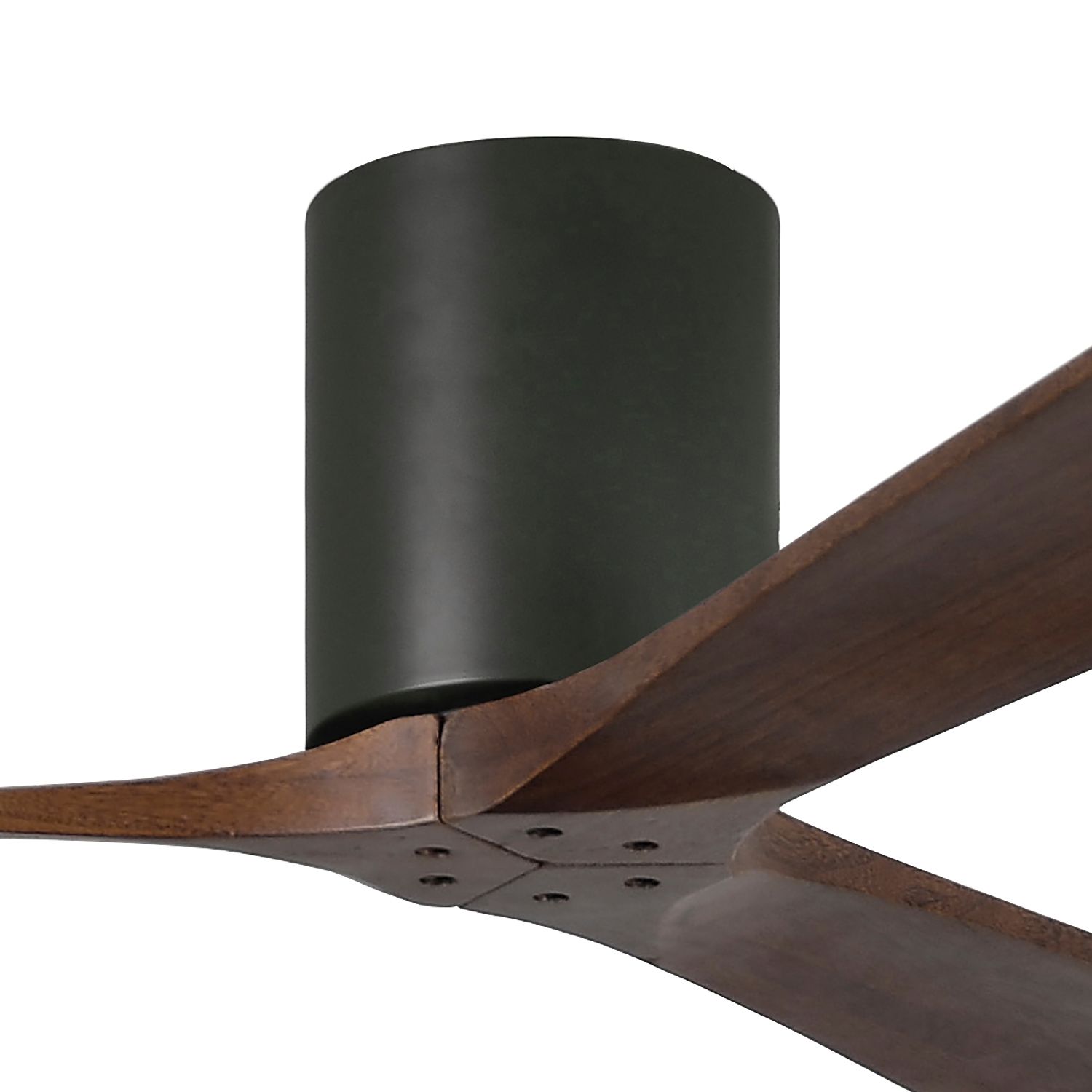 Image 2 60" Matthews Irene-3H Matte Black Damp Hugger Ceiling Fan with Remote more views
