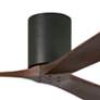 2_60" Matthews Irene-3H Matte Black Damp Hugger Ceiling Fan with Remote more views