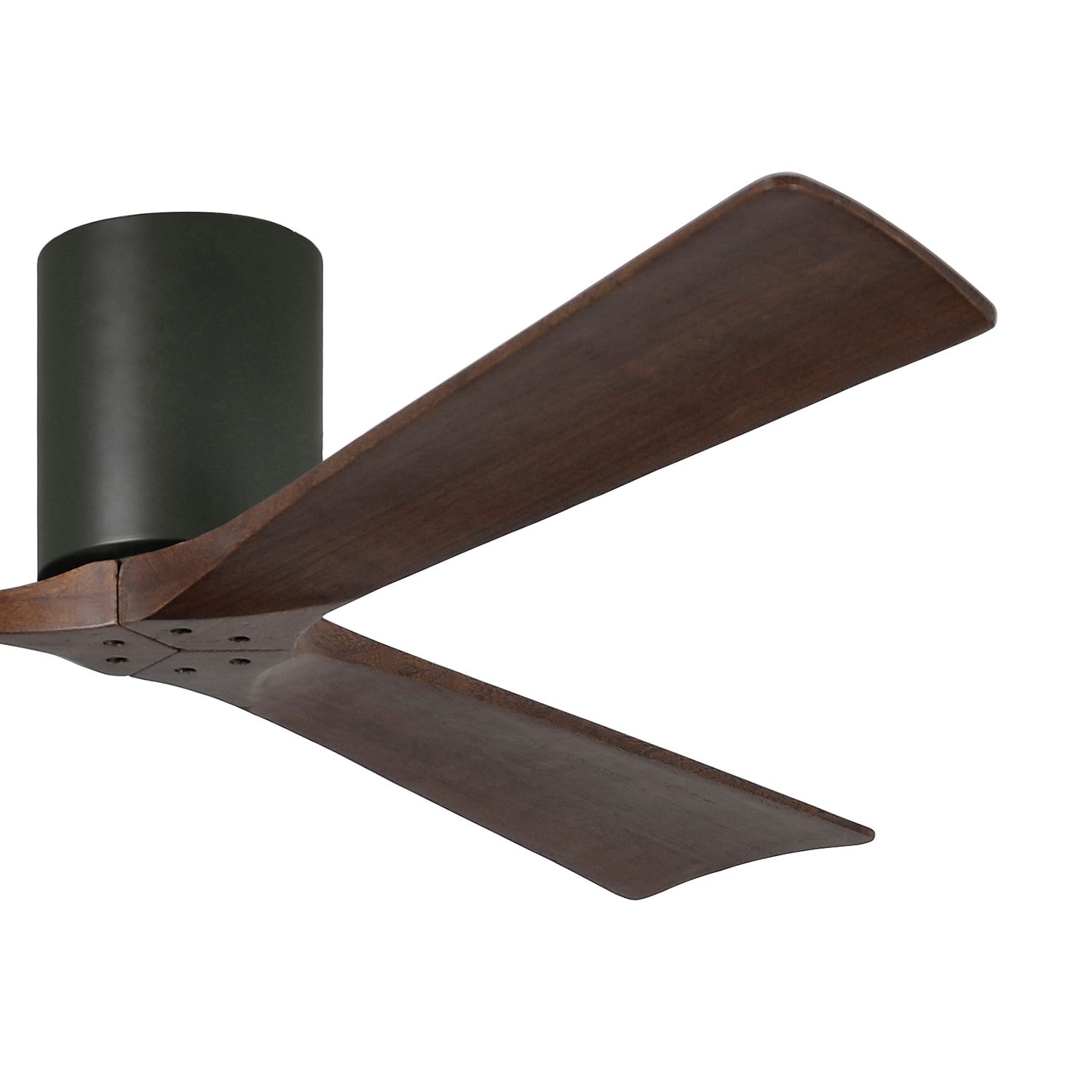 Image 3 60" Matthews Irene-3H Matte Black Damp Hugger Ceiling Fan with Remote more views