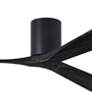 2_60" Matthews Irene 3H Matte Black Remote Hugger Ceiling Fan more views