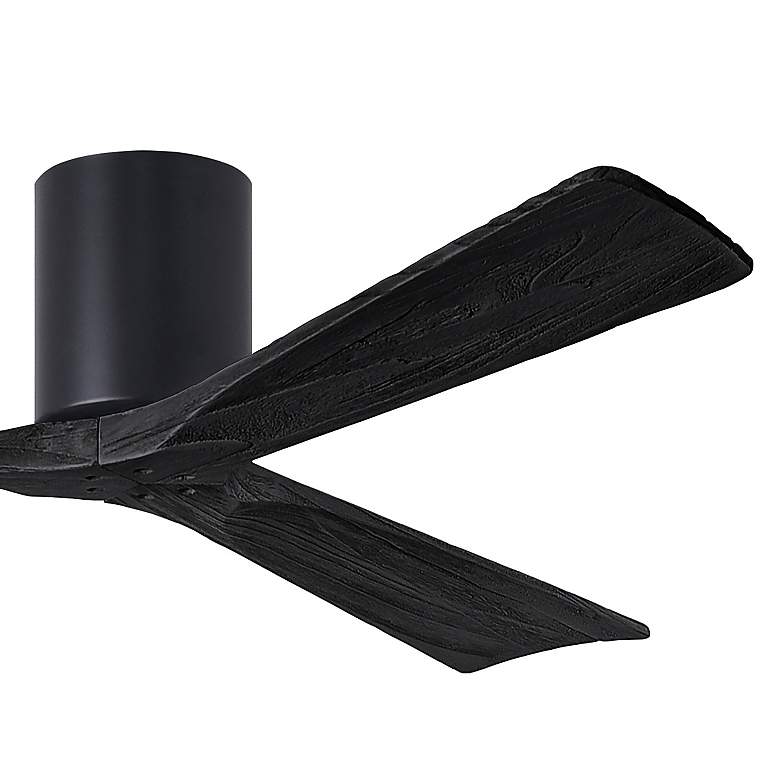 Image 3 60" Matthews Irene 3H Matte Black Remote Hugger Ceiling Fan more views