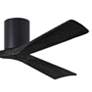 3_60" Matthews Irene 3H Matte Black Remote Hugger Ceiling Fan more views