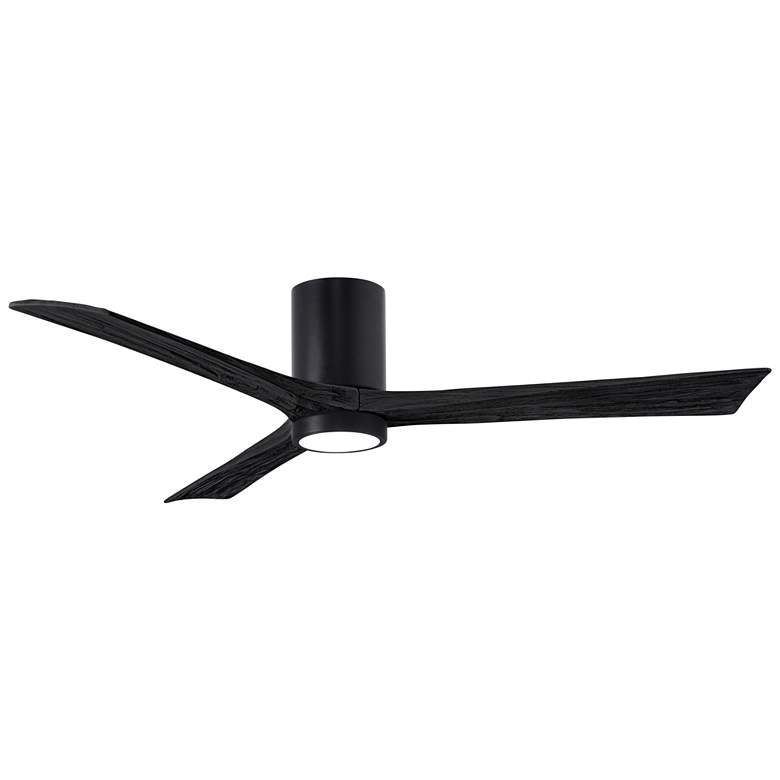 Image 1 60 inch Matthews Irene 3H Matte Black Remote Hugger LED Ceiling Fan