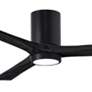 2_60" Matthews Irene 3H Matte Black Remote Hugger LED Ceiling Fan more views