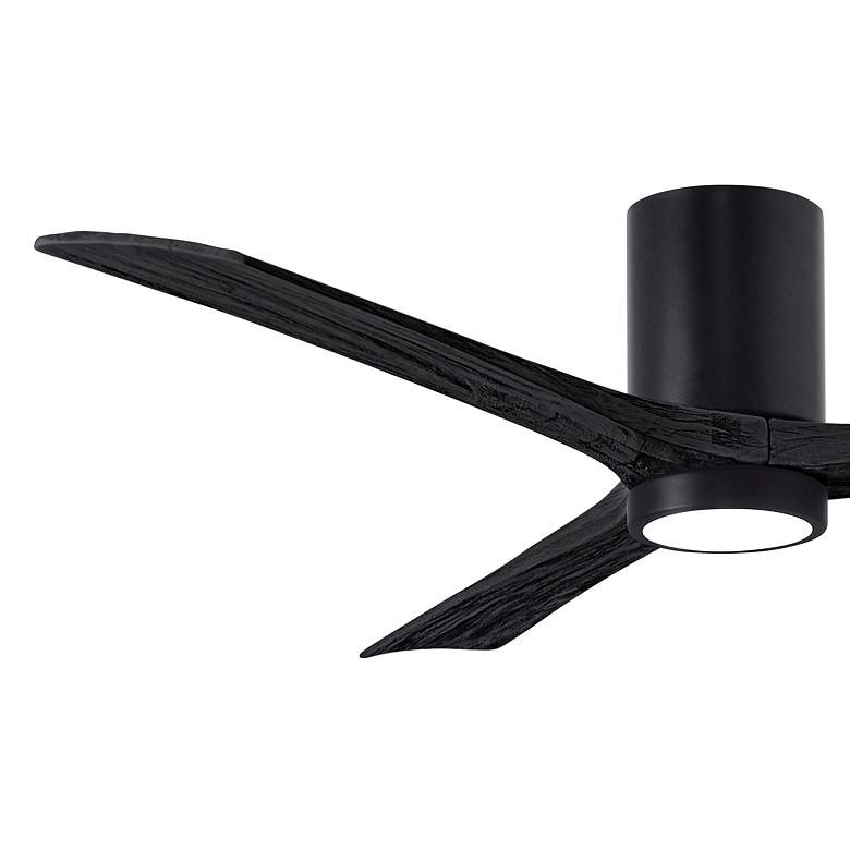 Image 3 60" Matthews Irene 3H Matte Black Remote Hugger LED Ceiling Fan more views