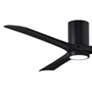 3_60" Matthews Irene 3H Matte Black Remote Hugger LED Ceiling Fan more views