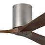 2_60" Matthews Irene-3H Nickel-Walnut Damp Hugger Fan with Remote more views