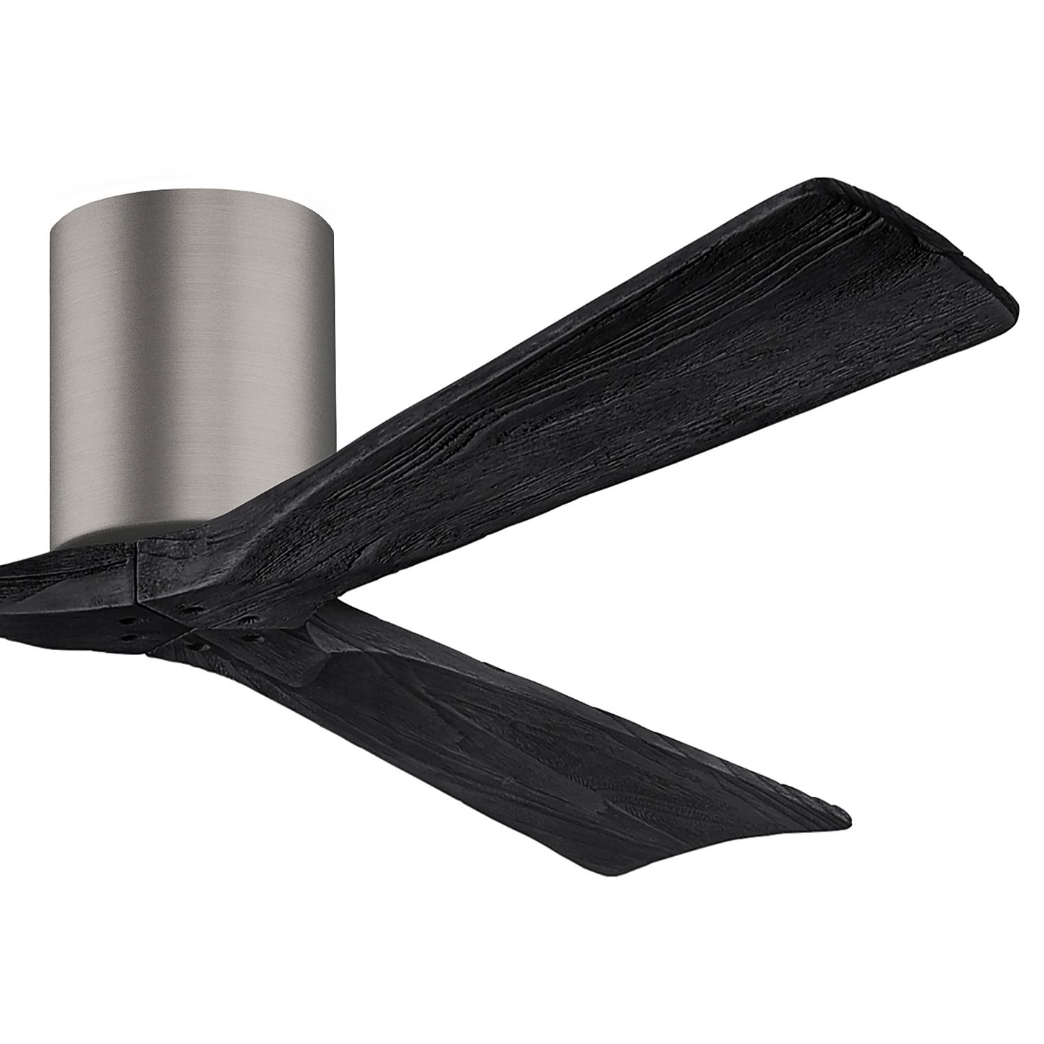 Image 3 60" Matthews Irene 3H Pewter and Black Hugger Ceiling Fan with Remote more views