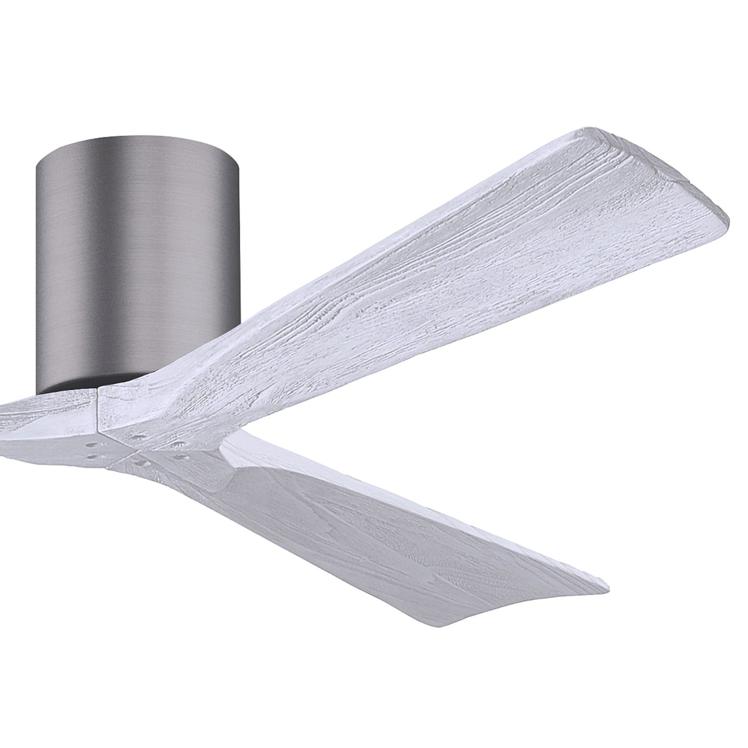 Image 3 60" Matthews Irene 3H Pewter and White Hugger Ceiling Fan with Remote more views