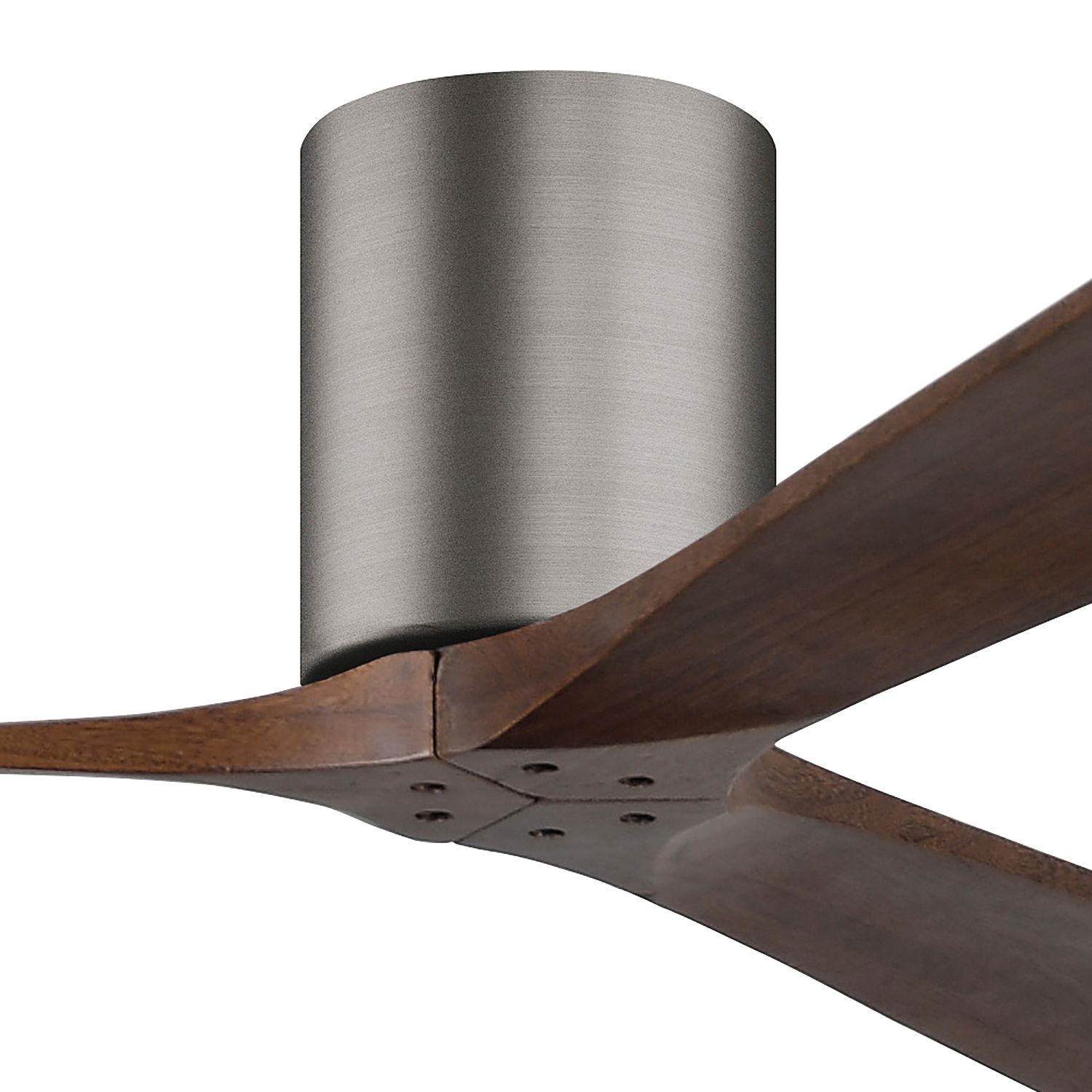 Image 2 60" Matthews Irene 3H Pewter White Hugger Ceiling Fan with Remote more views