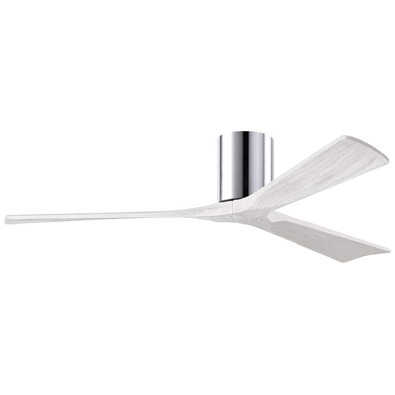 Image 1 60 inch Matthews Irene 3H Polished Chrome Hugger Ceiling Fan with Remote