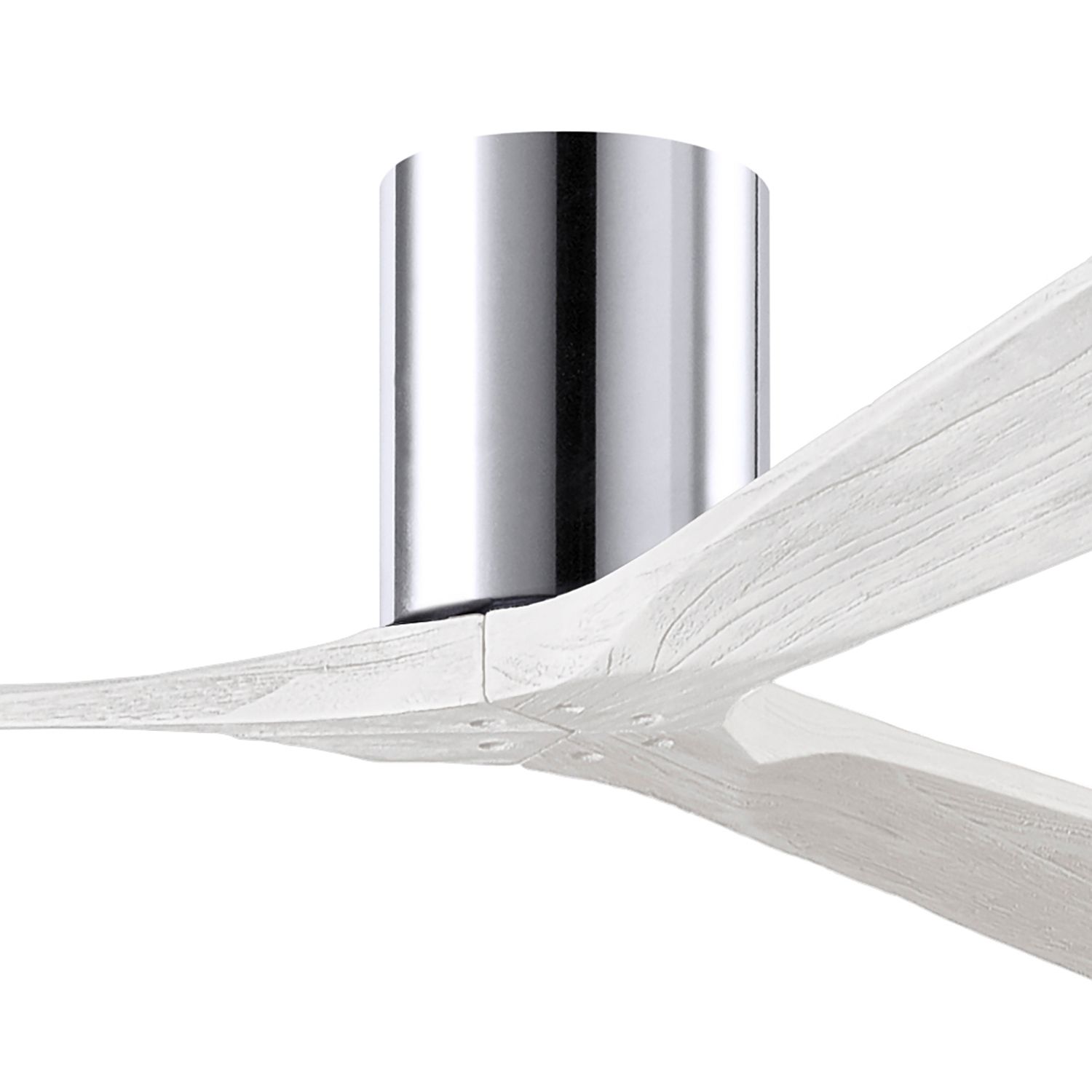 Image 2 60" Matthews Irene 3H Polished Chrome Hugger Ceiling Fan with Remote more views