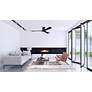 6_60" Matthews Irene 3H Polished Chrome Hugger Ceiling Fan with Remote more views