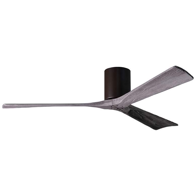 Image 1 60" Matthews Irene 3H Textured Bronze Hugger Ceiling Fan with Remote