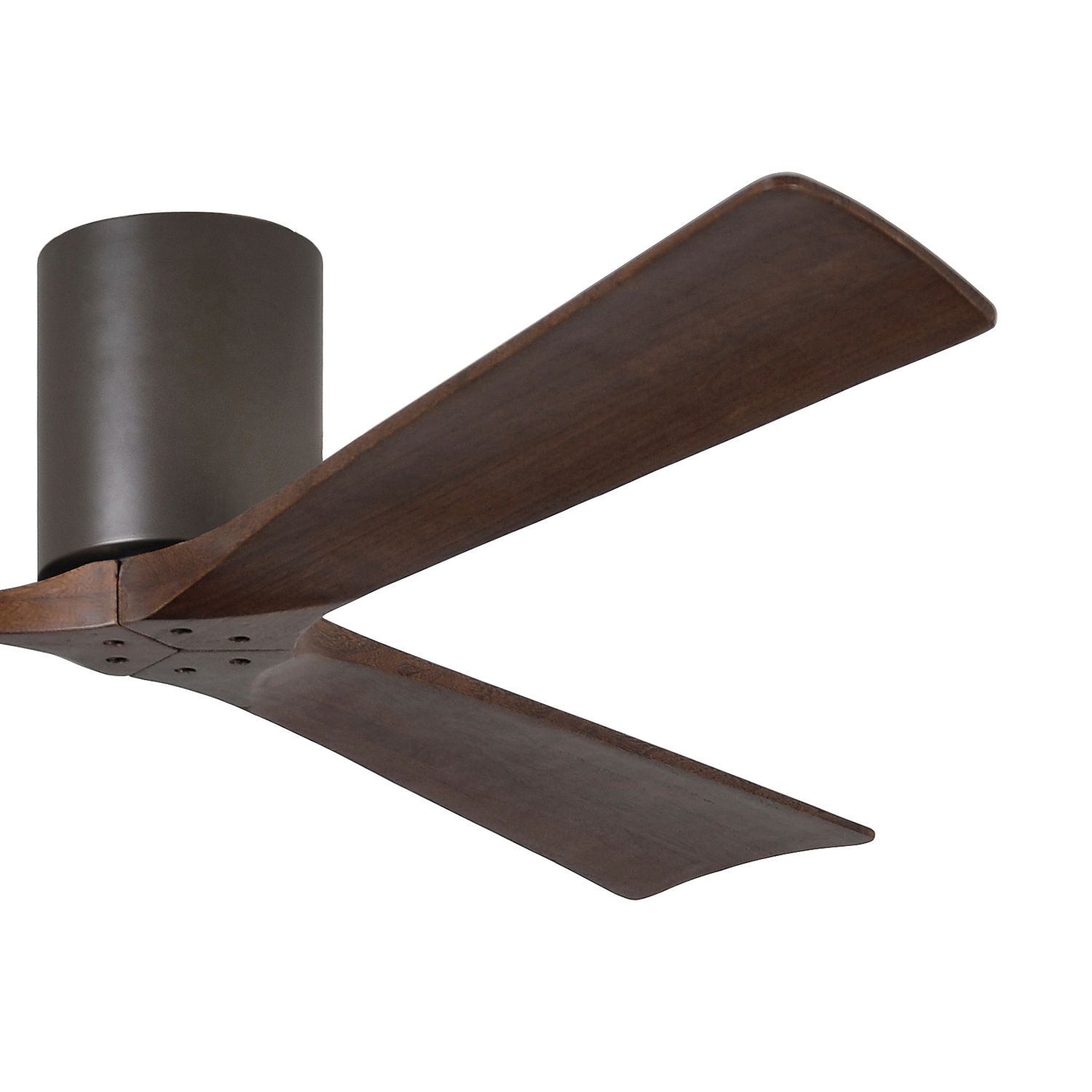 Image 3 60" Matthews Irene-3H Walnut Bronze Damp Hugger Fan with Remote more views