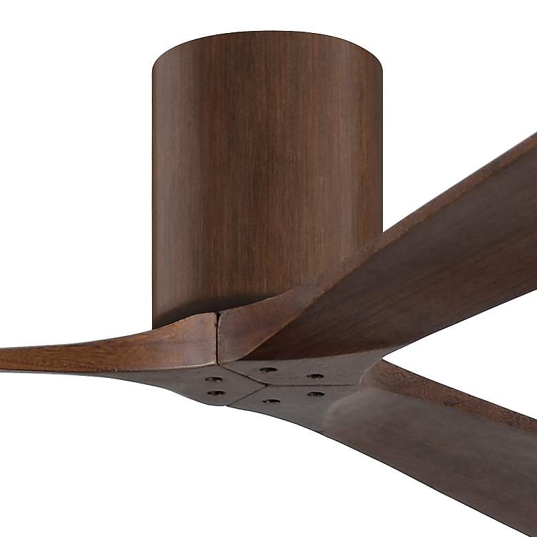 Image 2 60" Matthews Irene 3H Walnut Hugger Ceiling Fan with Remote more views