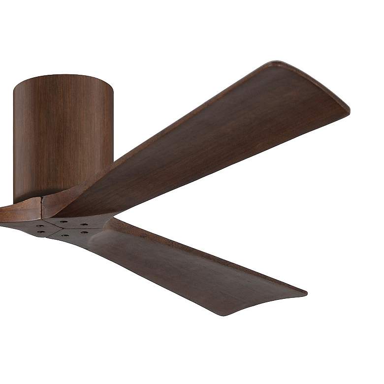 Image 3 60" Matthews Irene 3H Walnut Hugger Ceiling Fan with Remote more views
