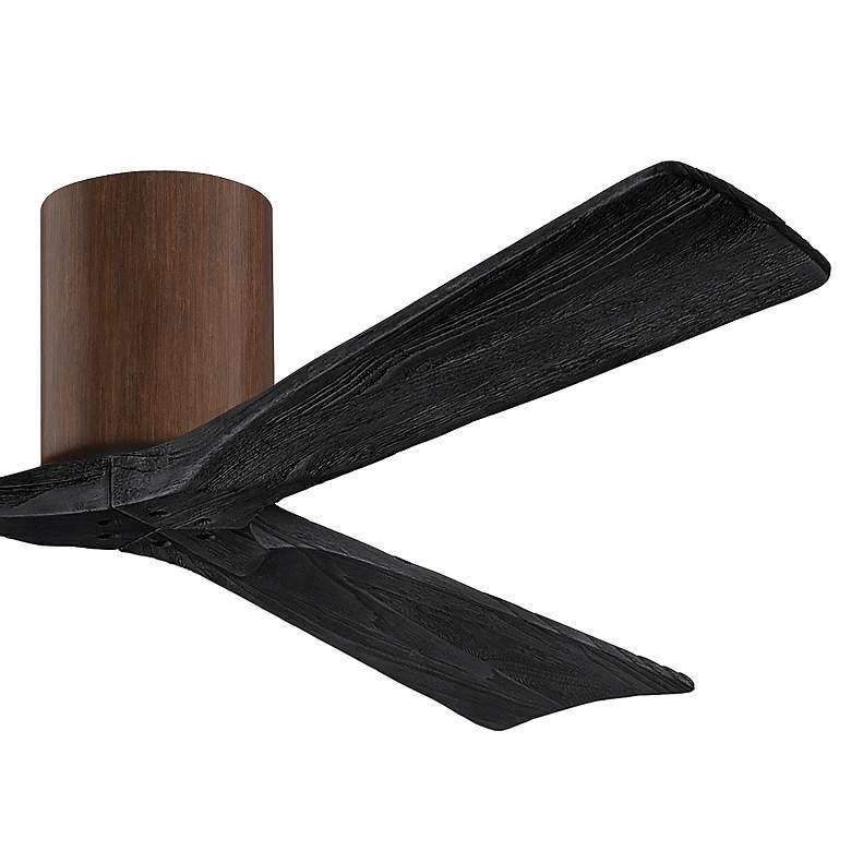 Image 3 60" Matthews Irene 3H Walnut Matte Black Hugger Fan with Remote more views
