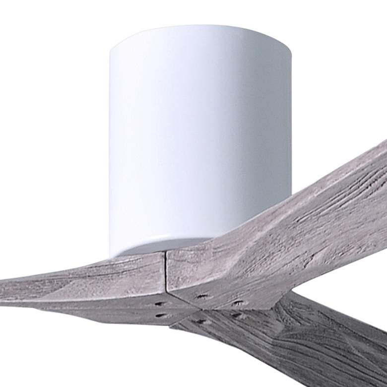 Image 3 60" Matthews Irene 3H White and Barnwood Remote Hugger Ceiling Fan more views