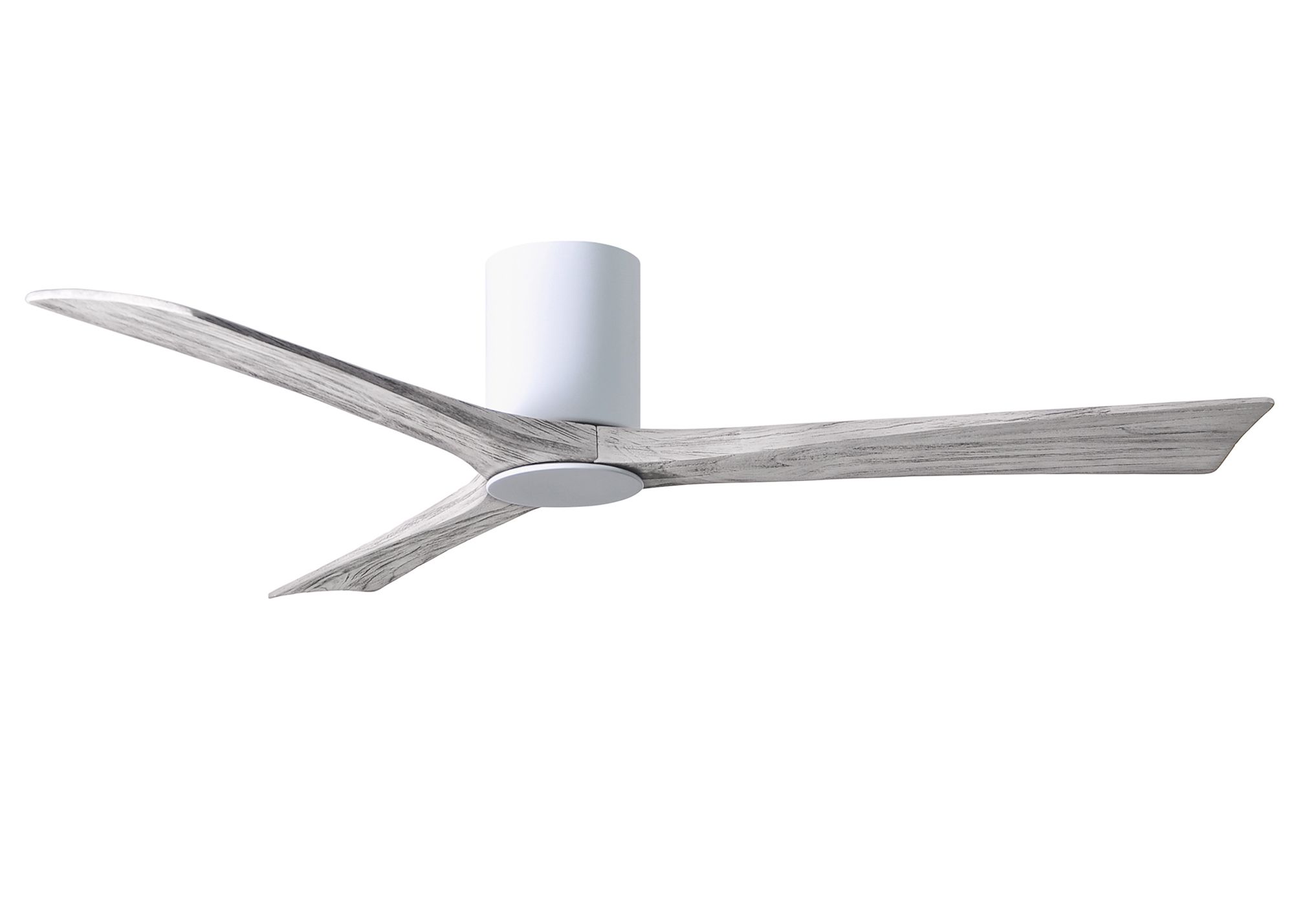 Image 2 60" Matthews Irene 3H White and Barnwood Remote Hugger LED Ceiling Fan more views