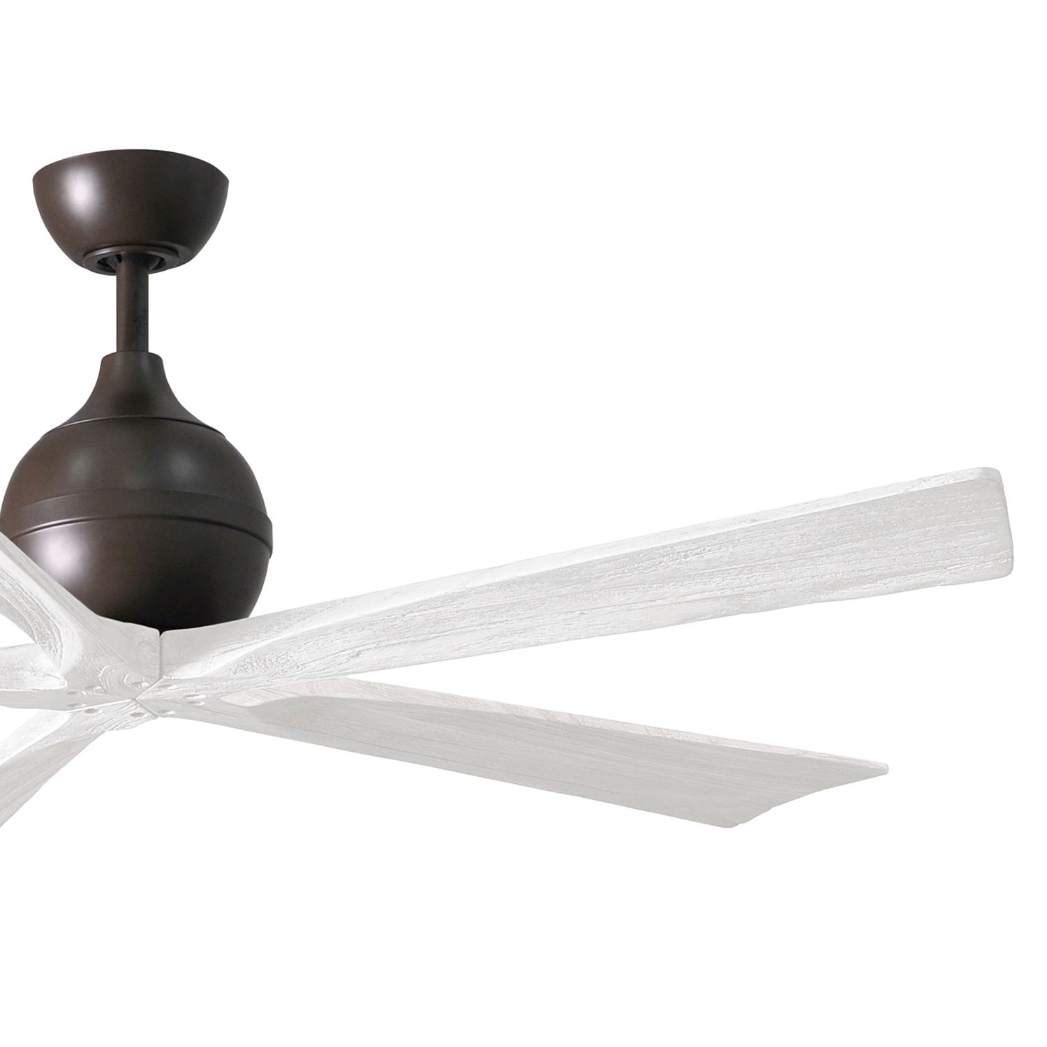 Image 3 60" Matthews Irene-5 Bronze White Damp Ceiling Fan with Remote more views