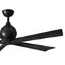 3_60" Matthews Irene-5 Damp Rated Matte Black Ceiling Fan with Remote more views