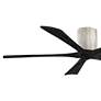 3_60" Matthews Irene-5H Barnwood and Black Hugger Remote Ceiling Fan more views