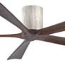 2_60" Matthews Irene-5H Barnwood and Walnut Hugger Remote Ceiling Fan more views