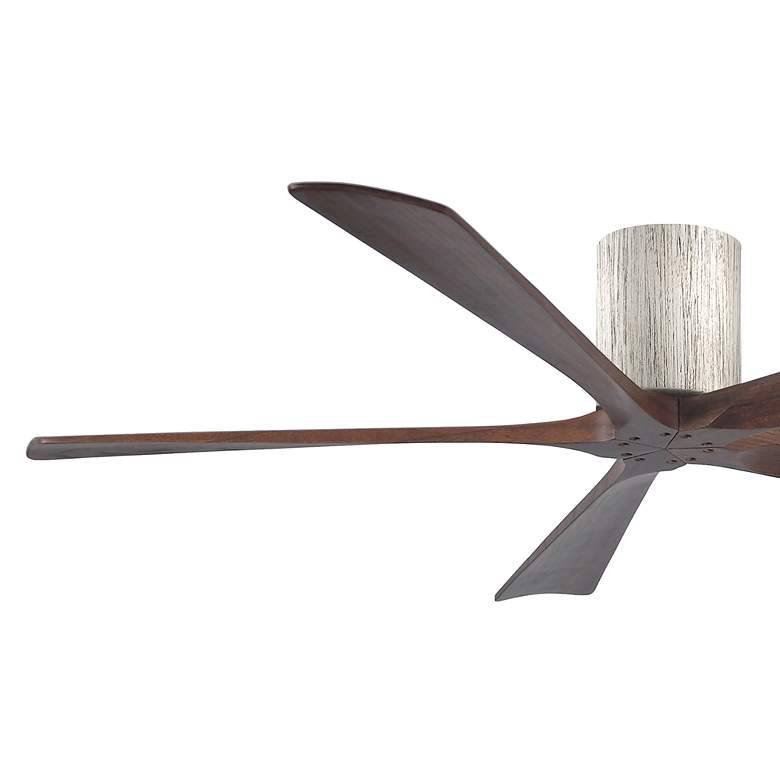Image 3 60" Matthews Irene-5H Barnwood and Walnut Hugger Remote Ceiling Fan more views