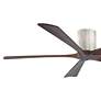 3_60" Matthews Irene-5H Barnwood and Walnut Hugger Remote Ceiling Fan more views