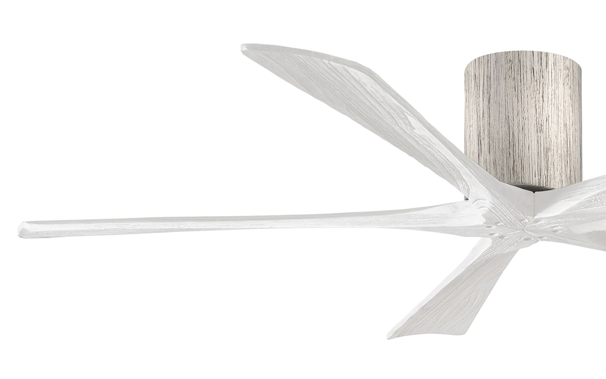 Image 3 60" Matthews Irene-5H Barnwood and White Hugger Remote Ceiling Fan more views